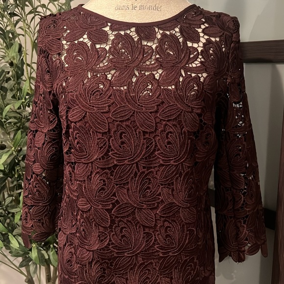 Ann Taylor Burgundy Dress - Picture 2 of 5